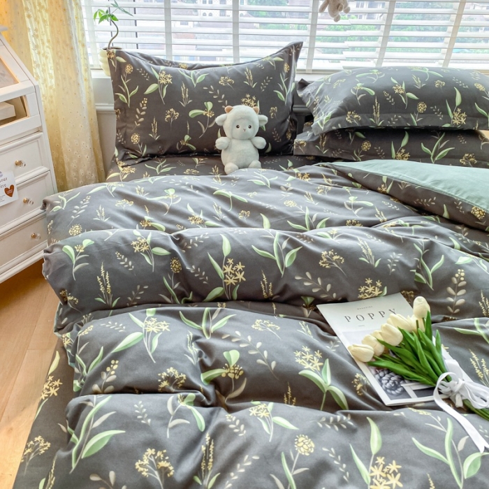 91家纺网 家纺一手货源 找家纺 宇淳国际 2023新款加厚植物羊绒四件套 安娜恋曲