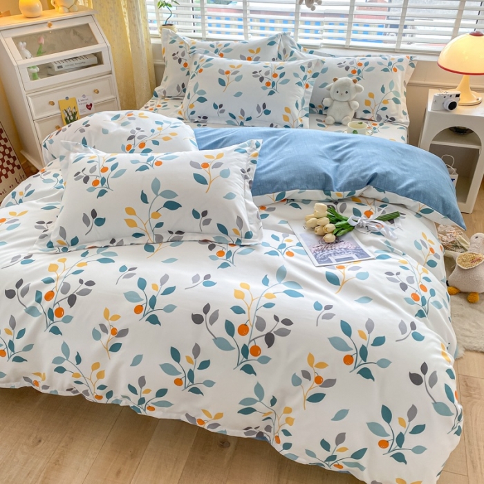 91家纺网 家纺一手货源 找家纺 宇淳国际 2023新款加厚植物羊绒四件套 浪漫早春