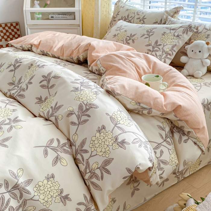 91家纺网 家纺一手货源 找家纺 宇淳国际 2023新款加厚植物羊绒四件套 岸芷汀兰