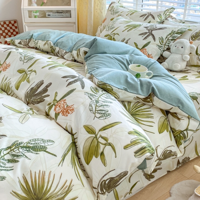 91家纺网 家纺一手货源 找家纺 宇淳国际 2023新款加厚植物羊绒四件套 喜色温馨