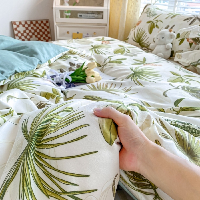 91家纺网 家纺一手货源 找家纺 宇淳国际 2023新款加厚植物羊绒四件套 喜色温馨