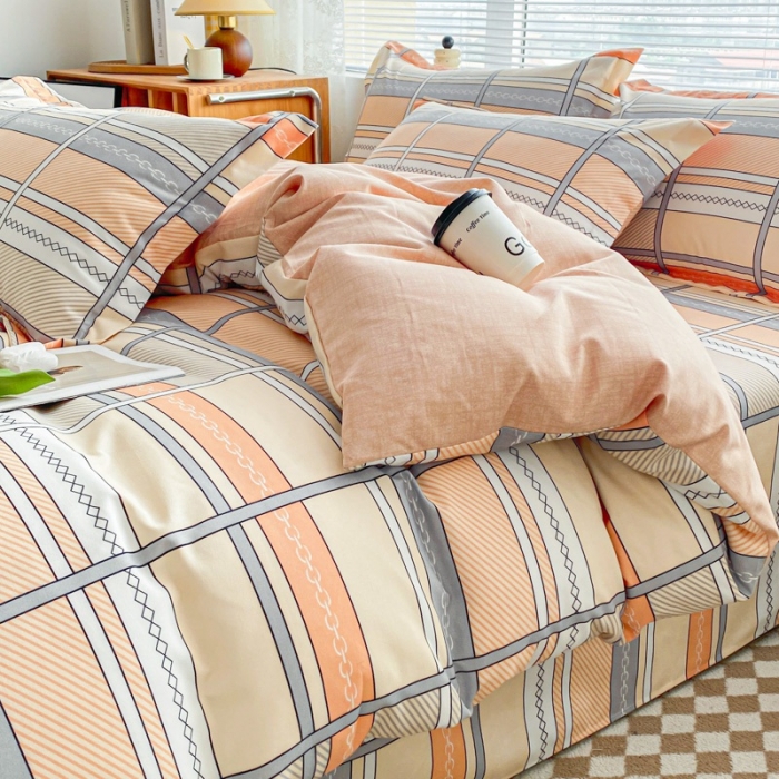 91家纺网 家纺一手货源 找家纺 宇淳国际 2023新款加厚植物羊绒四件套 艾莉莎