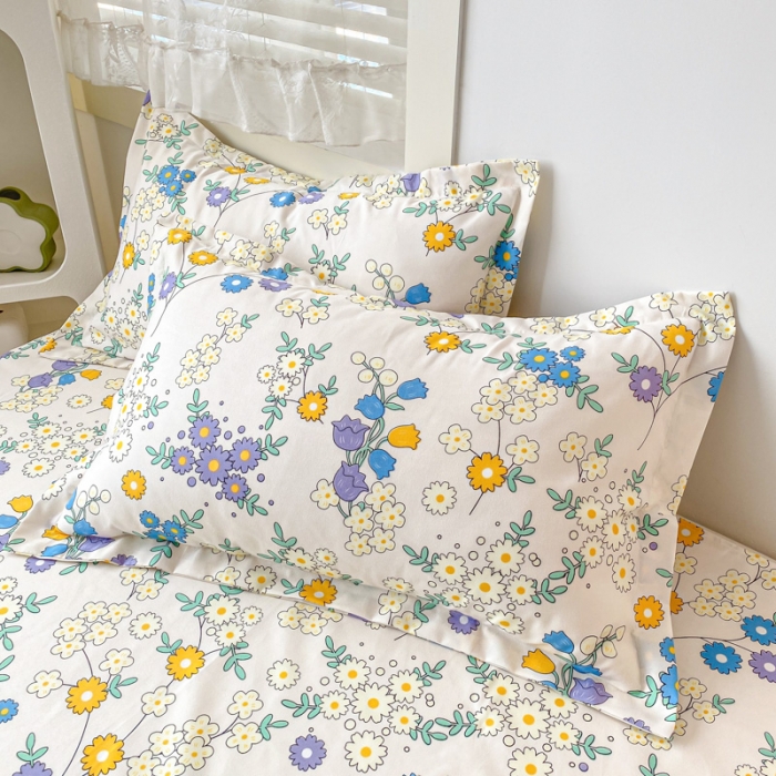 91家纺网 家纺一手货源 找家纺 宇淳国际 2023新款加厚植物羊绒四件套 爱在春天