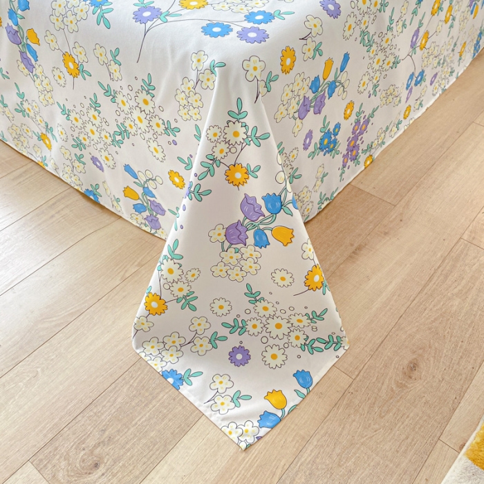 91家纺网 家纺一手货源 找家纺 宇淳国际 2023新款加厚植物羊绒四件套 爱在春天