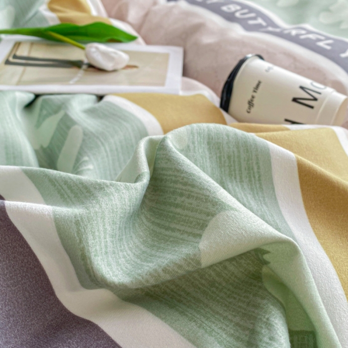 91家纺网 家纺一手货源 找家纺 宇淳国际 2023新款加厚植物羊绒四件套 蝶舞天涯