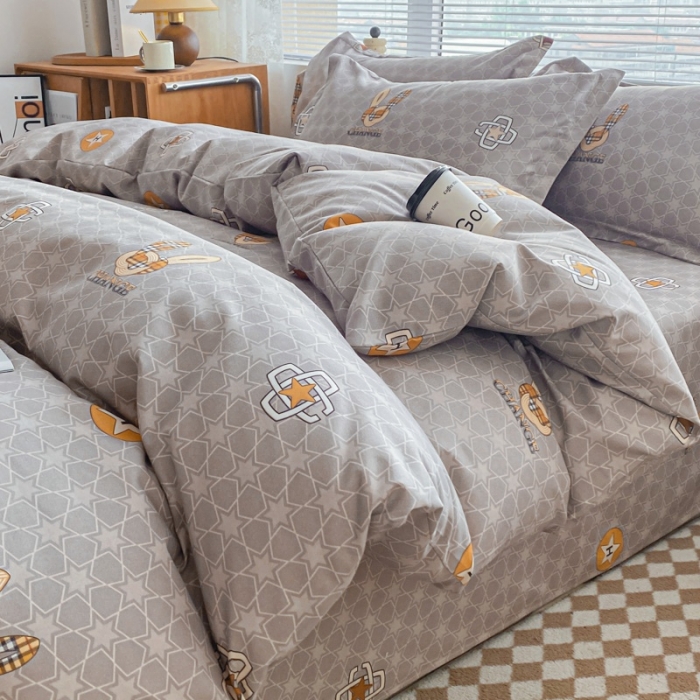 91家纺网 家纺一手货源 找家纺 宇淳国际 2023新款加厚植物羊绒四件套 杜勒里