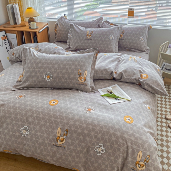 91家纺网 家纺一手货源 找家纺 宇淳国际 2023新款加厚植物羊绒四件套 杜勒里