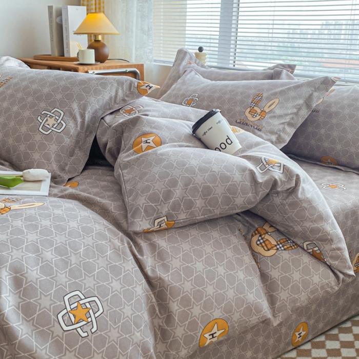 91家纺网 家纺一手货源 找家纺 宇淳国际 2023新款加厚植物羊绒四件套 杜勒里