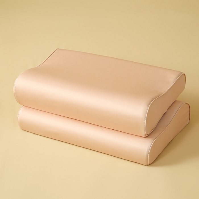 91家纺网 家纺一手货源 找家纺 良佐 2023新款100支长绒棉纯色乳胶枕枕套 太妃咖