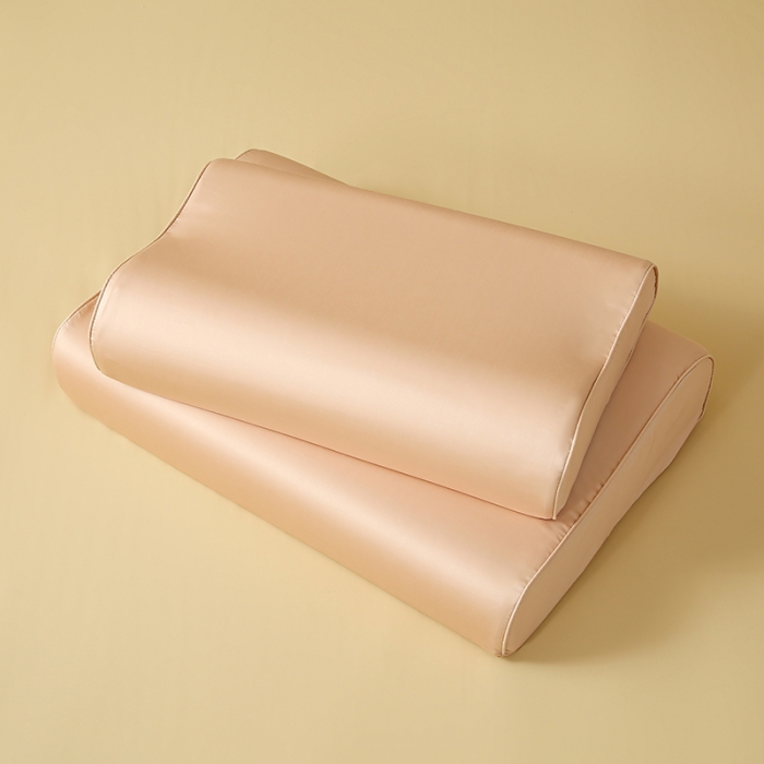 91家纺网 家纺一手货源 找家纺 良佐 2023新款100支长绒棉纯色乳胶枕枕套 太妃咖