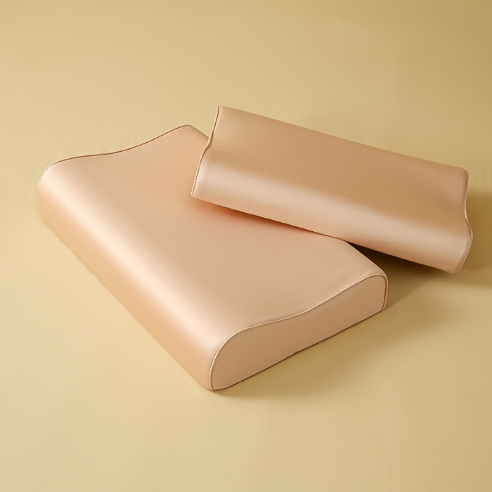 91家纺网 家纺一手货源 找家纺 良佐 2023新款100支长绒棉纯色乳胶枕枕套 太妃咖