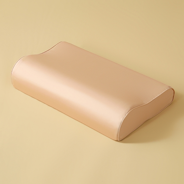 91家纺网 家纺一手货源 找家纺 良佐 2023新款100支长绒棉纯色乳胶枕枕套 太妃咖