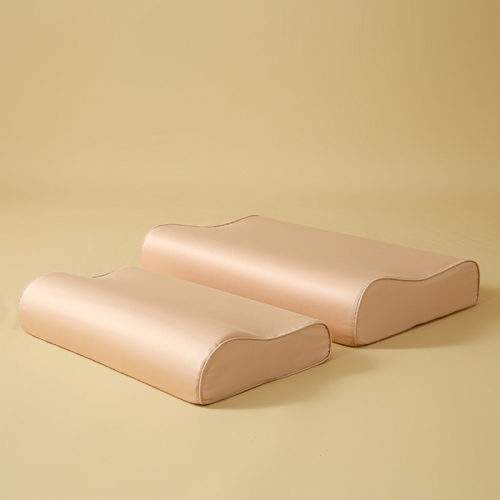 91家纺网 家纺一手货源 找家纺 良佐 2023新款100支长绒棉纯色乳胶枕枕套 太妃咖