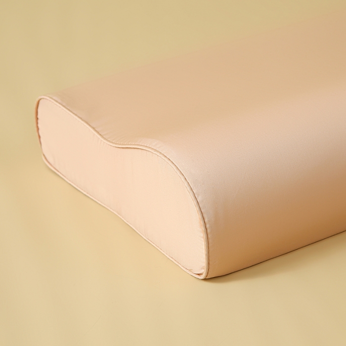 91家纺网 家纺一手货源 找家纺 良佐 2023新款100支长绒棉纯色乳胶枕枕套 太妃咖