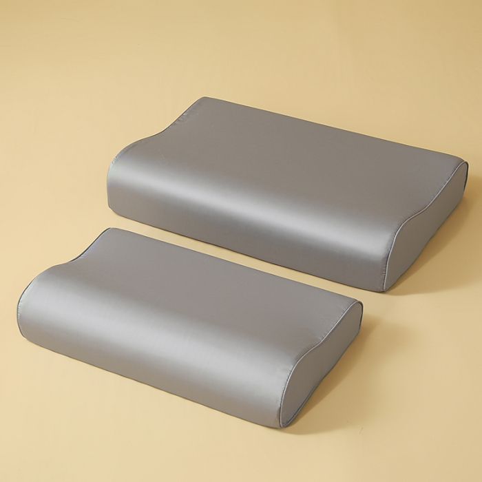 91家纺网 家纺一手货源 找家纺 良佐 2023新款100支长绒棉纯色乳胶枕枕套 象牙灰