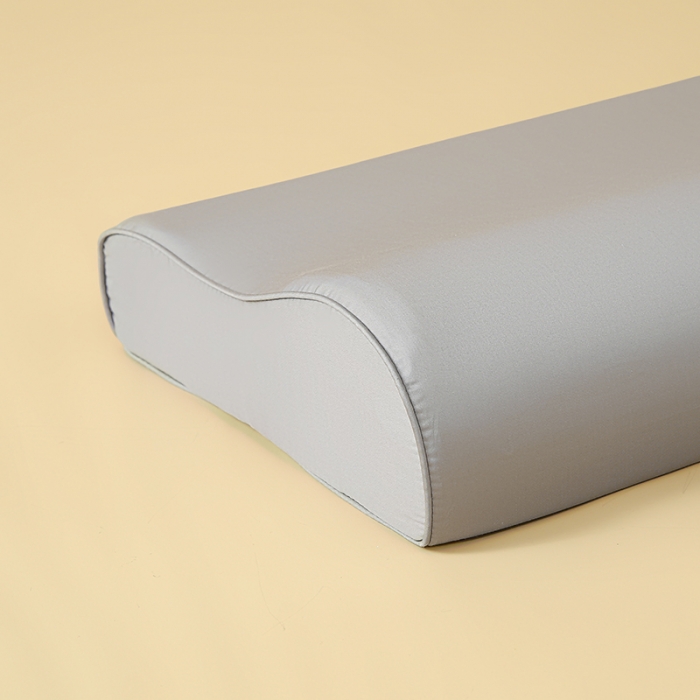 91家纺网 家纺一手货源 找家纺 良佐 2023新款100支长绒棉纯色乳胶枕枕套 象牙灰