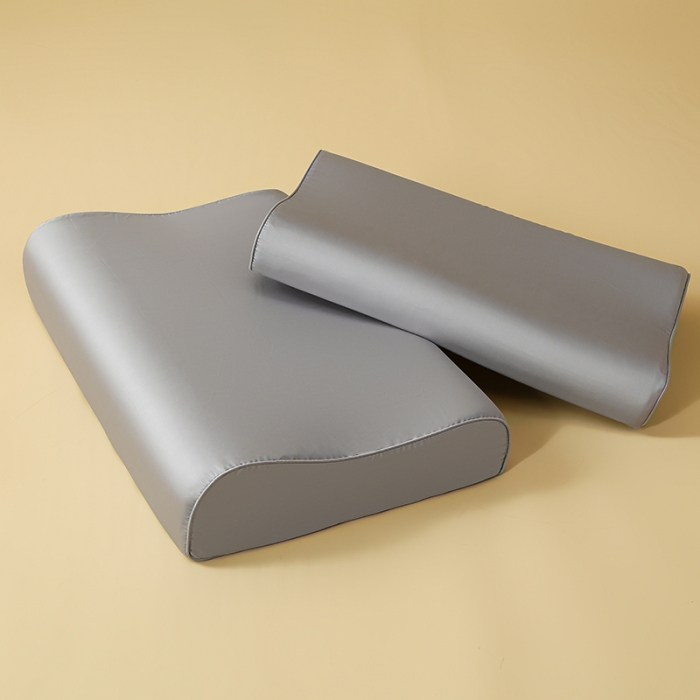 91家纺网 家纺一手货源 找家纺 良佐 2023新款100支长绒棉纯色乳胶枕枕套 象牙灰