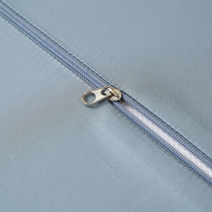 91家纺网 家纺一手货源 找家纺 良佐 2023新款100支长绒棉纯色乳胶枕枕套 灰若兰