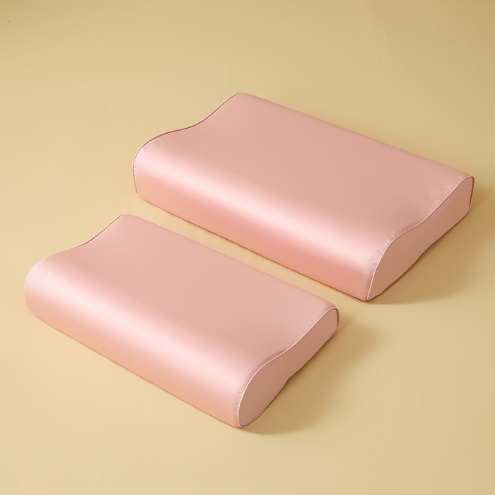 91家纺网 家纺一手货源 找家纺 良佐 2023新款100支长绒棉纯色乳胶枕枕套 儒雅粉