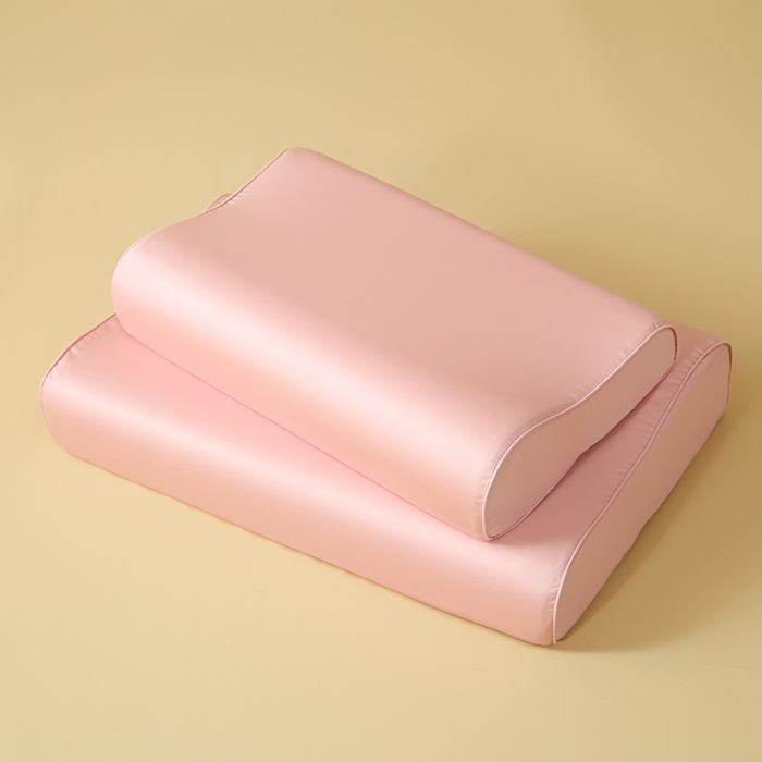 91家纺网 家纺一手货源 找家纺 良佐 2023新款100支长绒棉纯色乳胶枕枕套 儒雅粉