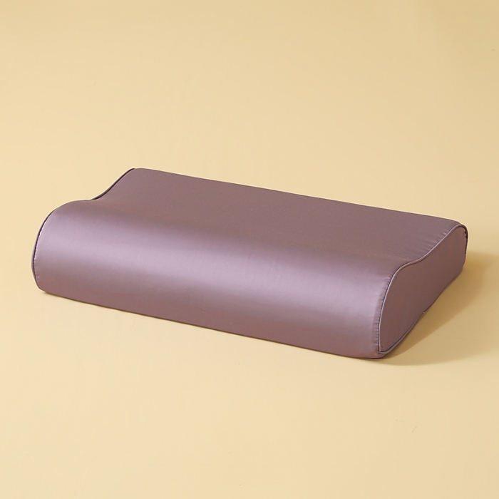 91家纺网 家纺一手货源 找家纺 良佐 2023新款100支长绒棉纯色乳胶枕枕套 木槿紫