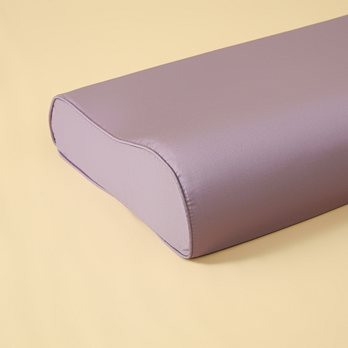 91家纺网 家纺一手货源 找家纺 良佐 2023新款100支长绒棉纯色乳胶枕枕套 木槿紫