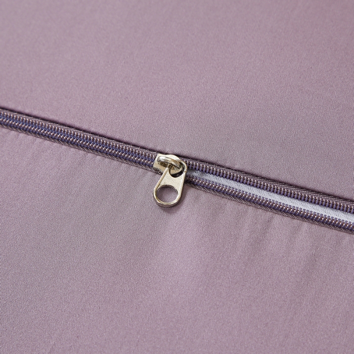 91家纺网 家纺一手货源 找家纺 良佐 2023新款100支长绒棉纯色乳胶枕枕套 木槿紫