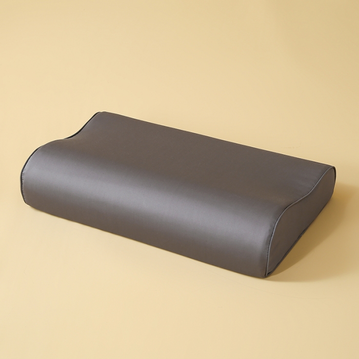 91家纺网 家纺一手货源 找家纺 良佐 2023新款100支长绒棉纯色乳胶枕枕套 柏林灰