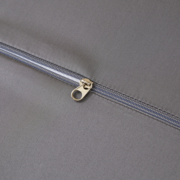 91家纺网 家纺一手货源 找家纺 良佐 2023新款100支长绒棉纯色乳胶枕枕套 柏林灰