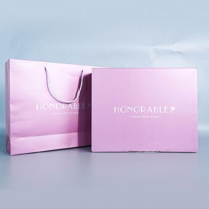 赛雅图包装 精品高档手提袋套件礼盒包装（粉色款） 现货速发详询商家
