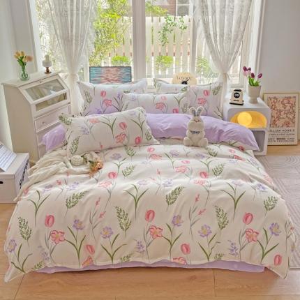 91家纺网 家纺一手货源 找家纺 （总）文黛 2025新款植物羊绒-单被套场景一