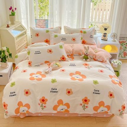 91家纺网 家纺一手货源 找家纺 （总）文黛 2025新款植物羊绒-单被套场景一