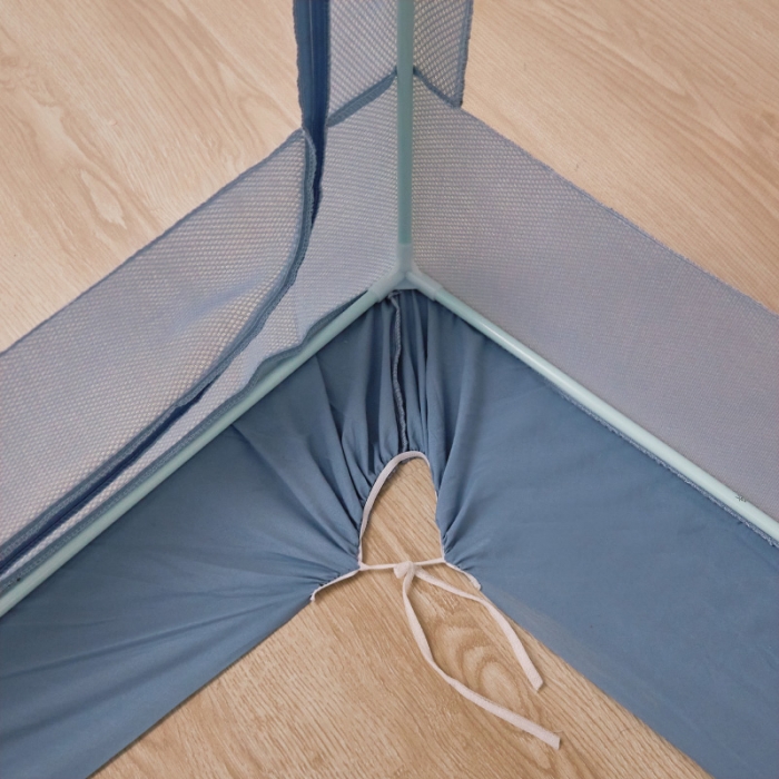 91家纺网 家纺一手货源 找家纺 迪凡保罗蚊帐 2023新款2318多开门涂银强遮光三明治学生蚊帐 2318-浅灰色