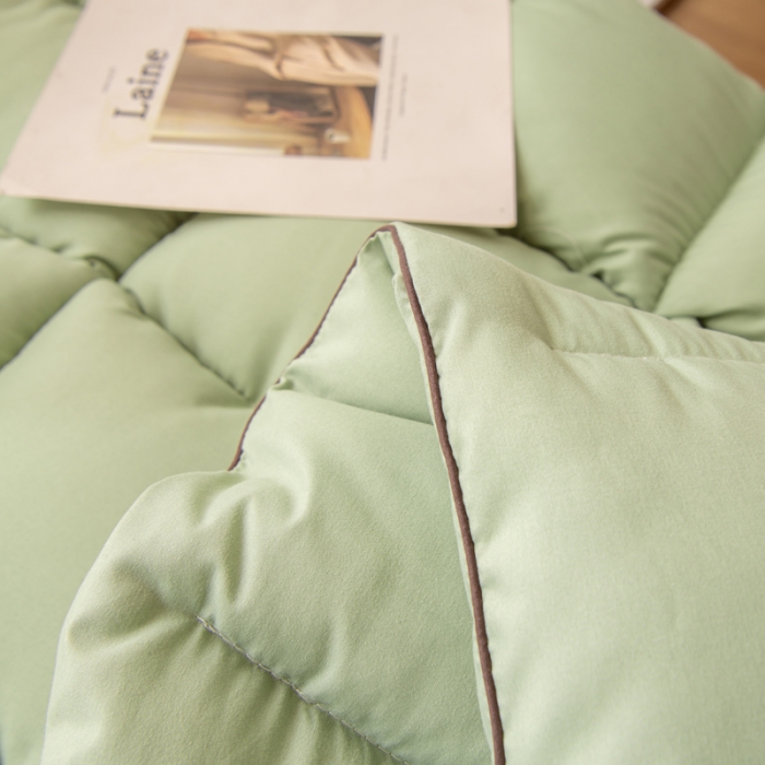 91家纺网 家纺一手货源 找家纺 梦舒羽 2025新款学生床垫宿舍单人垫被双人褥垫 豆绿色-亲肤床垫