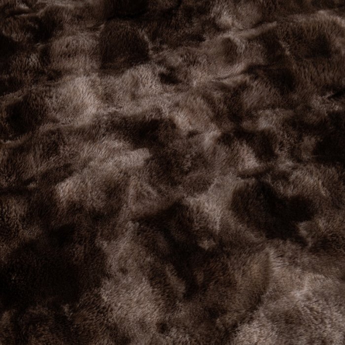 91家纺网 家纺一手货源 找家纺 来菲毛毯25新款托斯卡纳兔毛加厚双重保暖绒毯晕染高端毯子-咖啡色