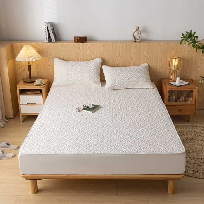 91家纺网 家纺一手货源 找家纺 （总）鑫钰 2023新款防水隔尿水洗全棉夹棉棉花床笠床垫保护套床套罩