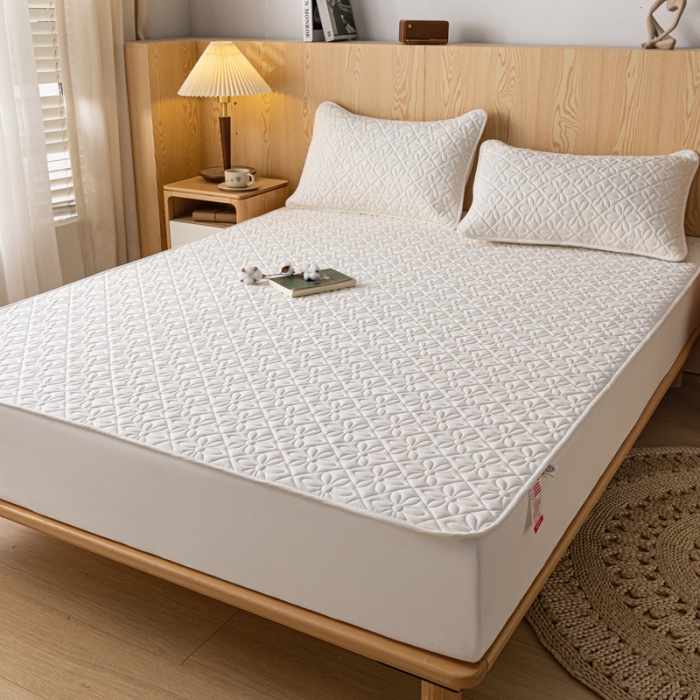 91家纺网 家纺一手货源 找家纺 （总）鑫钰 2023新款防水隔尿水洗全棉夹棉棉花床笠床垫保护套床套罩