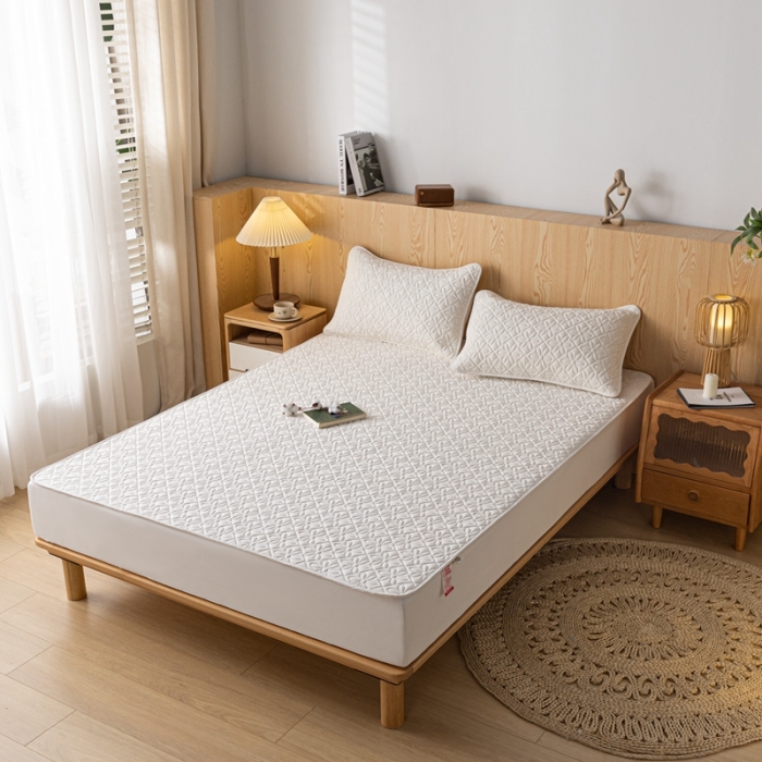 91家纺网 家纺一手货源 找家纺 （总）鑫钰 2023新款防水隔尿水洗全棉夹棉棉花床笠床垫保护套床套罩