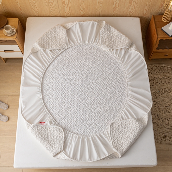 91家纺网 家纺一手货源 找家纺 （总）鑫钰 2023新款防水隔尿水洗全棉夹棉棉花床笠床垫保护套床套罩