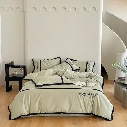 91家纺网 家纺一手货源 找家纺 总帅露 2023新款40s长绒棉时尚轻奢-奈趣系列四件套【提供买家秀】