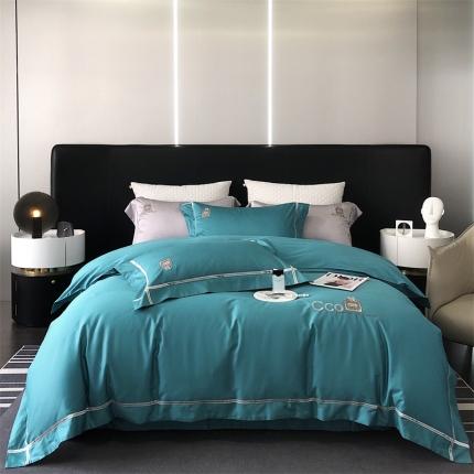 91家纺网 家纺一手货源 找家纺 总 玖玖爱 2023新款180支超柔火山磨毛长绒棉刺绣coco小姐系列