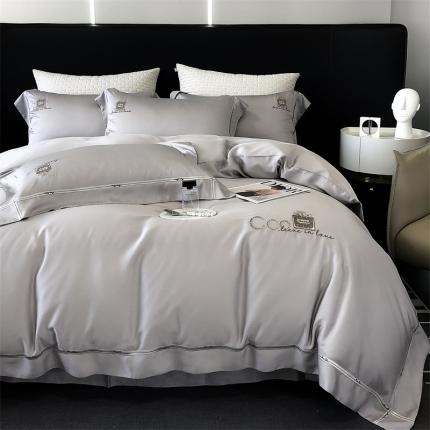 91家纺网 家纺一手货源 找家纺 总 玖玖爱 2023新款180支超柔火山磨毛长绒棉刺绣coco小姐系列