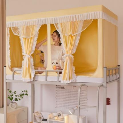 91家纺网 家纺一手货源 找家纺 （总）迪凡保罗蚊帐 2023新款2321多开门涂银强遮光学生蚊帐