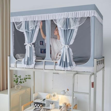 91家纺网 家纺一手货源 找家纺 （总）迪凡保罗蚊帐 2023新款2321多开门涂银强遮光学生蚊帐