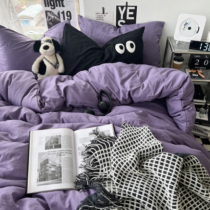 91家纺网 家纺一手货源 找家纺 2023年婴儿可以啃咬的超柔水洗棉四件套