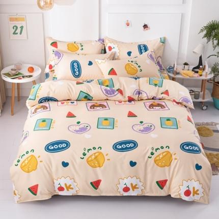 91家纺网 家纺一手货源 找家纺 佑佳家纺新款140克磨毛印花植物羊绒四件套 彩虹甜心 萝莉梦