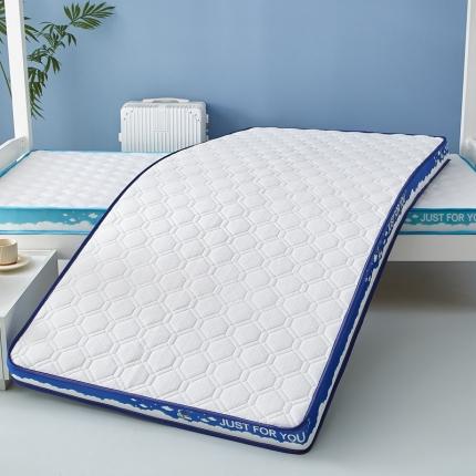 91家纺网 家纺一手货源 找家纺 时奥家纺 2023新款学生宿舍乳胶海绵床垫 海洋蓝