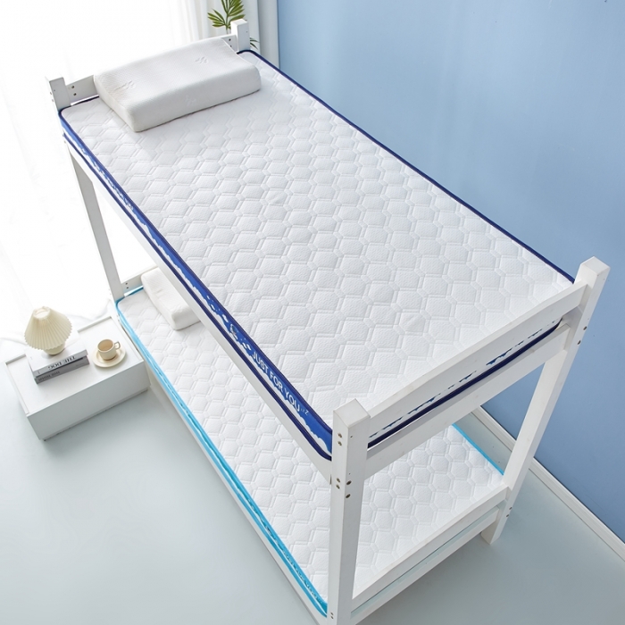 91家纺网 家纺一手货源 找家纺 时奥家纺 2023新款学生宿舍乳胶海绵床垫 海洋蓝