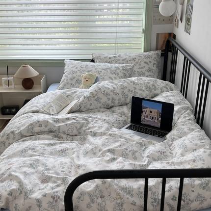 91家纺网 家纺一手货源 找家纺 （总）昔可 2023新款全棉卡通小清新四件套