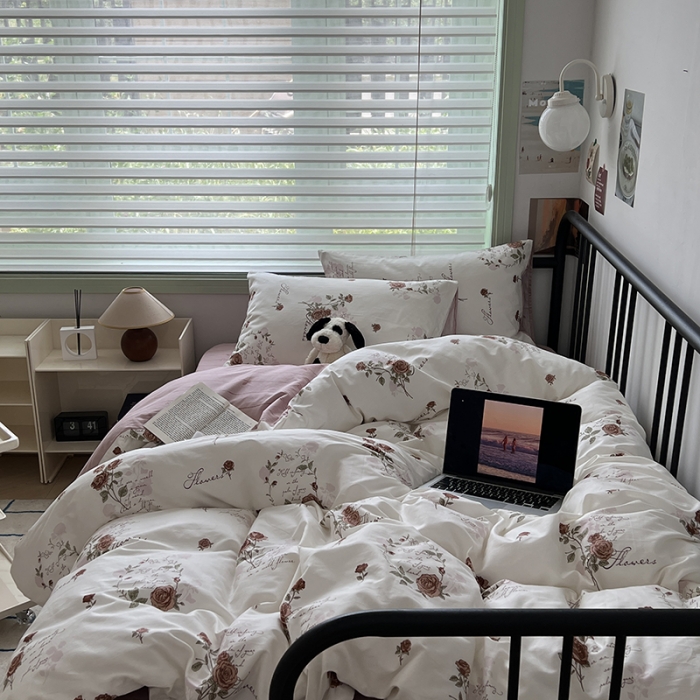 91家纺网 家纺一手货源 找家纺 （总）昔可 2023新款全棉卡通小清新四件套